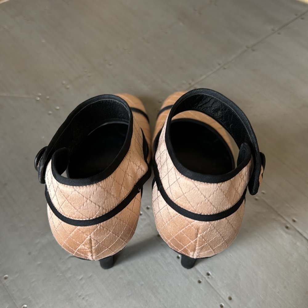 Chanel classic coco quilted satin Mary Jane pump RARE with box and dust bag - Picture 7 of 12